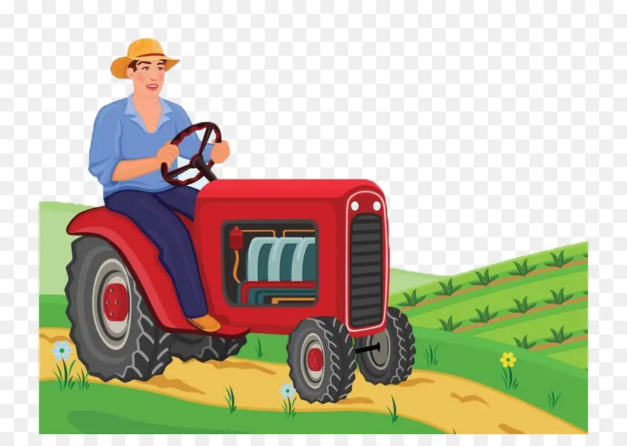 трактор，фермер PNG
