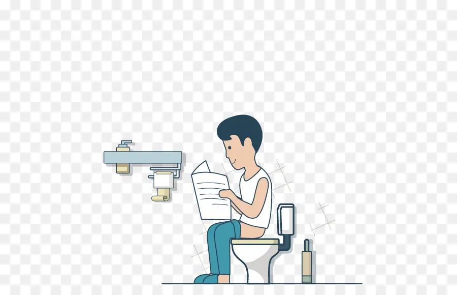 туалет，мультфильм PNG