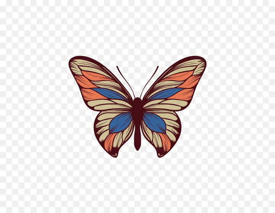 бабочка，инкапсулированный Postscript PNG