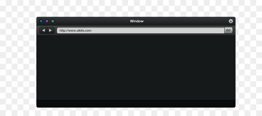Окно браузера，Черный PNG