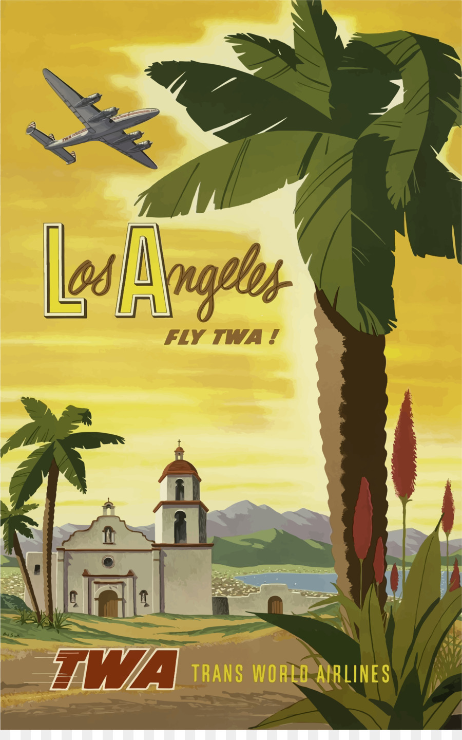 Лос Анджелес，плакат PNG