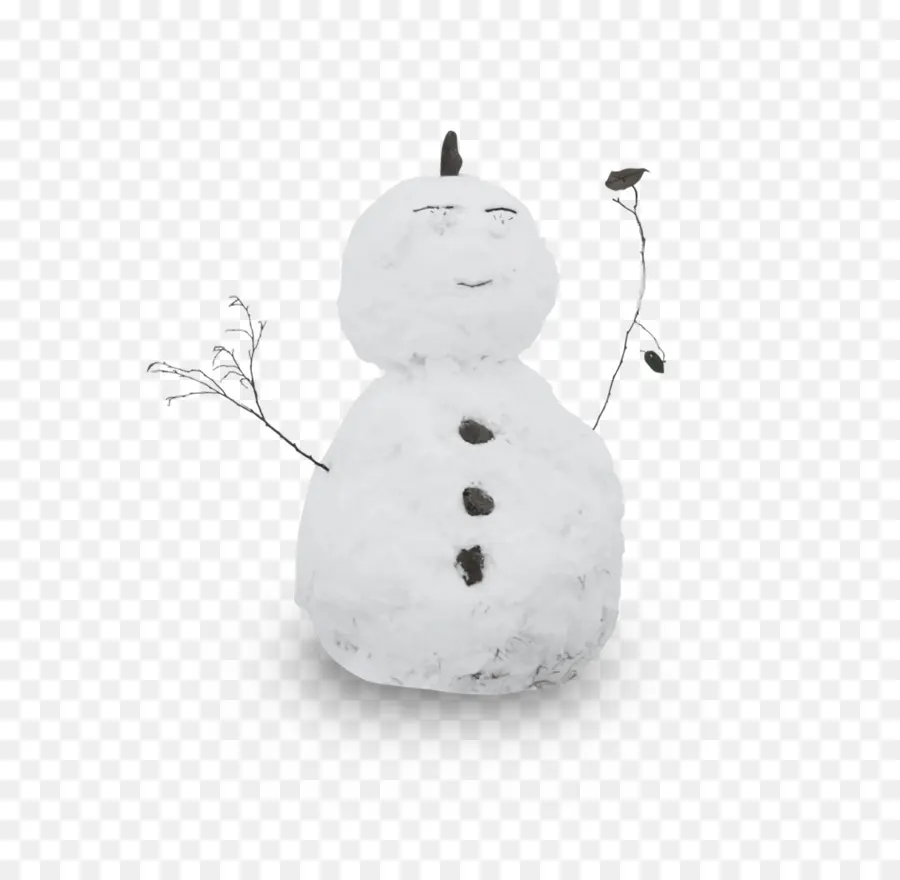 Снеговик，белый PNG