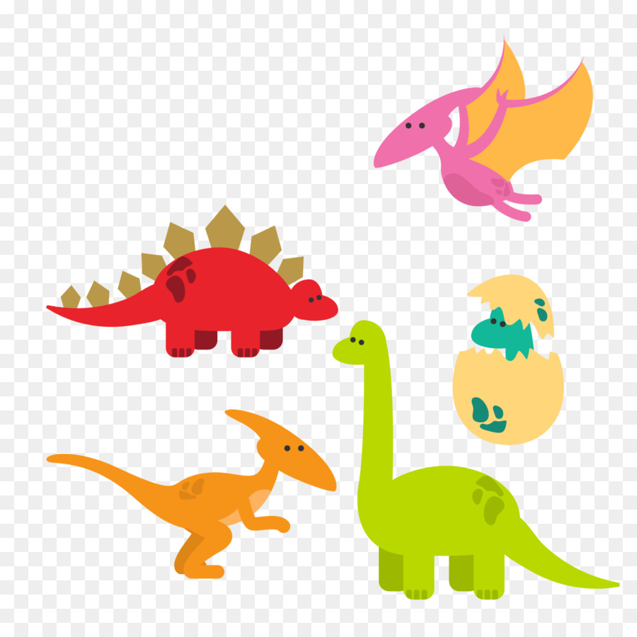 Разноцветные динозавры