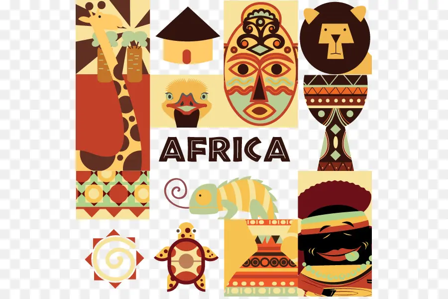 Африка，символ PNG
