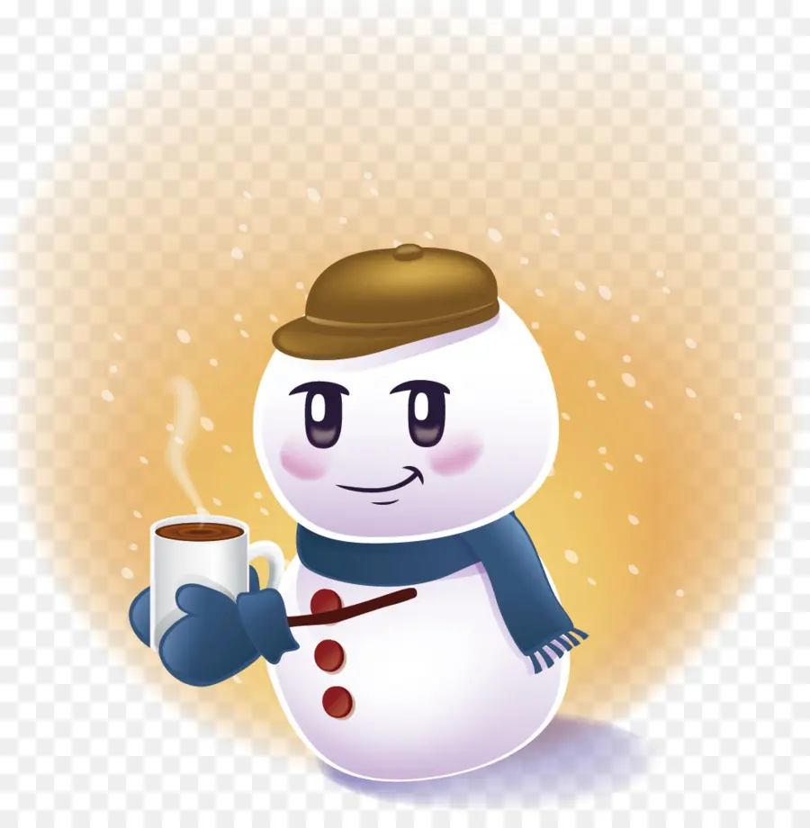Снеговик，шарф PNG