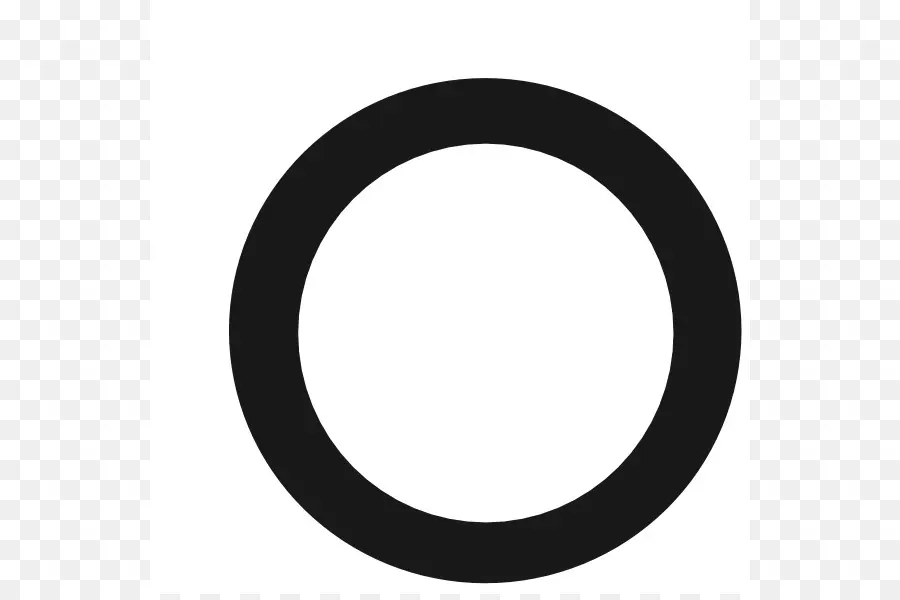 круг，черный и белый PNG