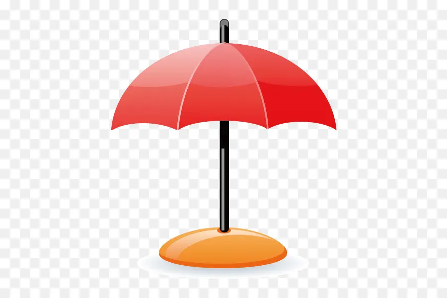 зонтик，красный PNG