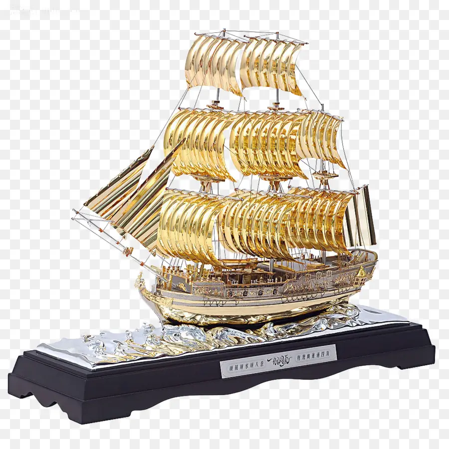 парусное судно，деревянная модель корабля PNG