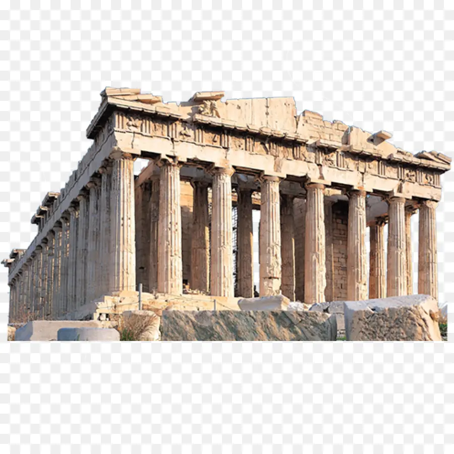 парфенон，храм Зевса олимпийского в Афинах PNG