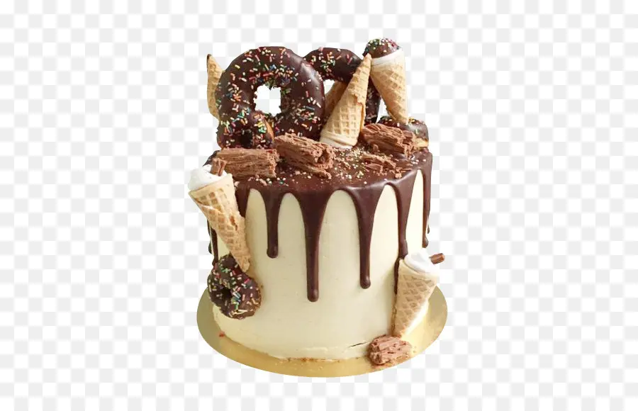 пончик，день рождения Торт PNG