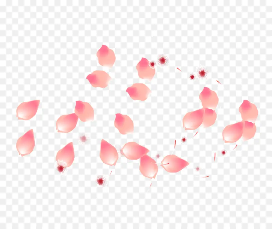 лепесток，розовый PNG