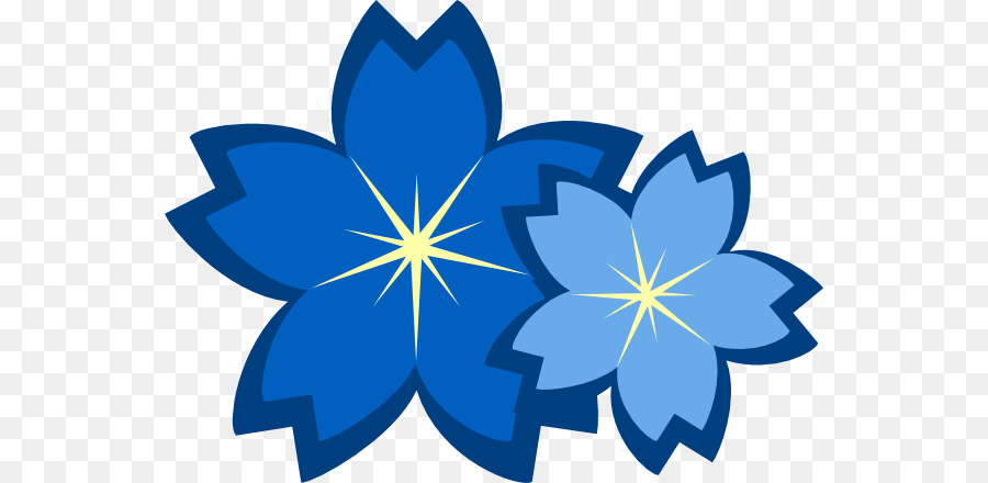 цветок，голубой цветок PNG