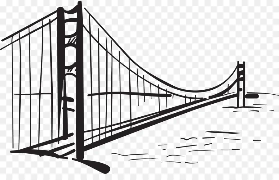 мост Золотые ворота，рисунок PNG