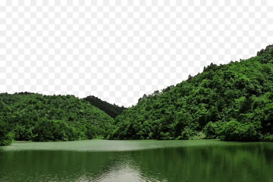 озеро даминху，гора тысячи будд PNG