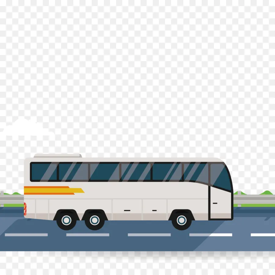 автобус，дорога PNG