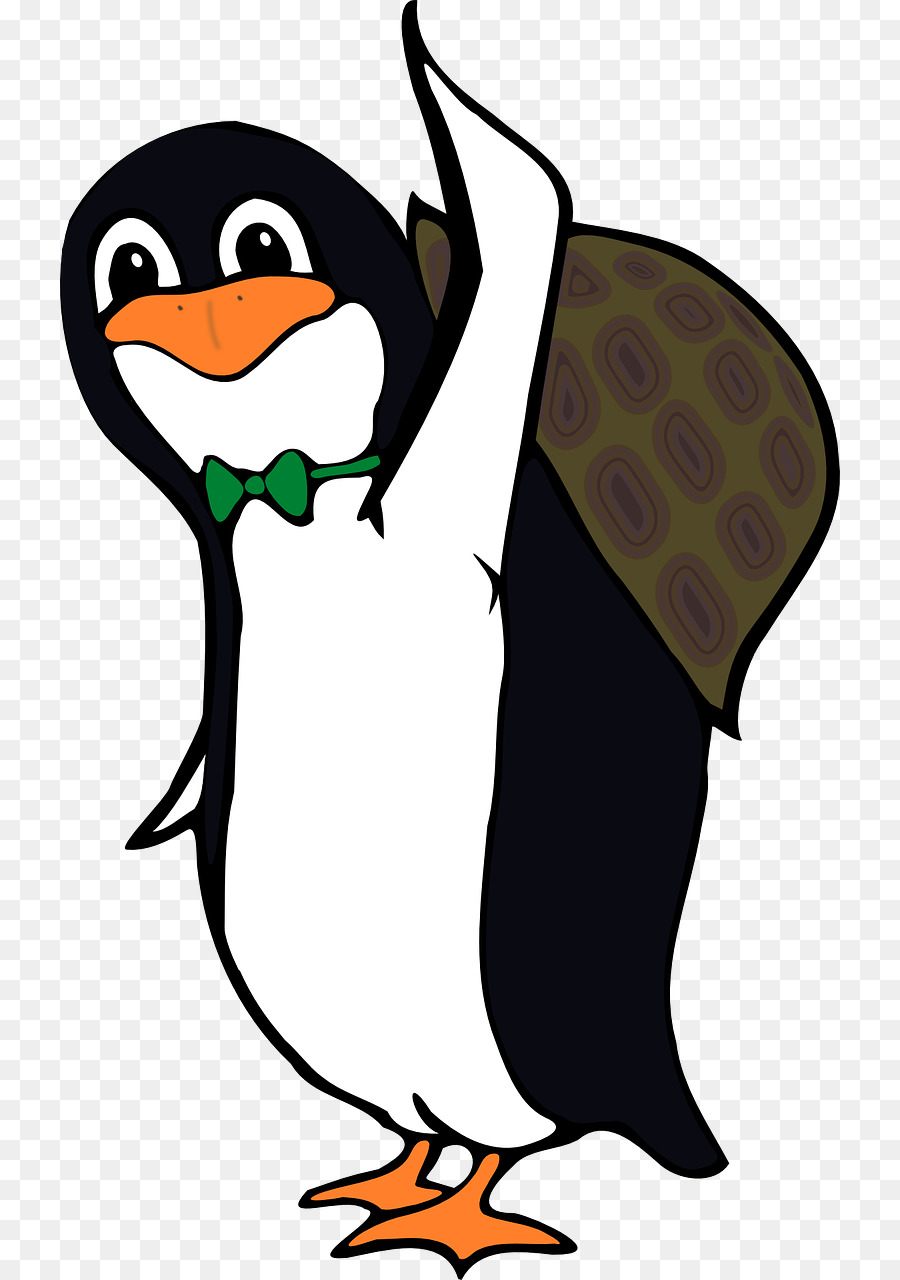 черепаха，пингвин PNG