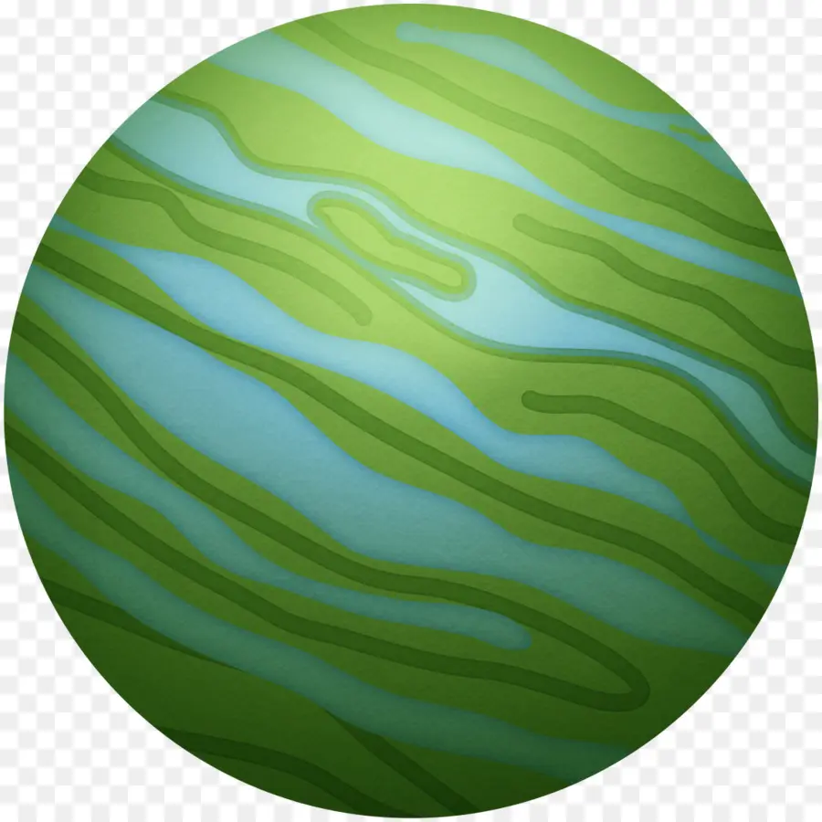 зеленый，планеты PNG