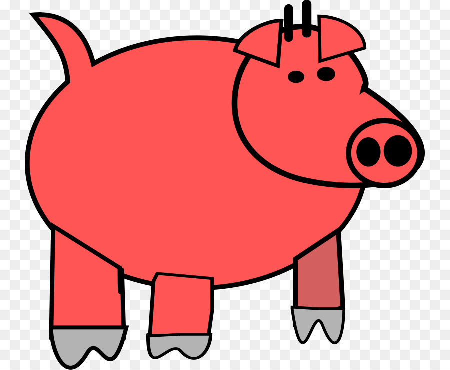 домашняя свинья，мультфильм PNG