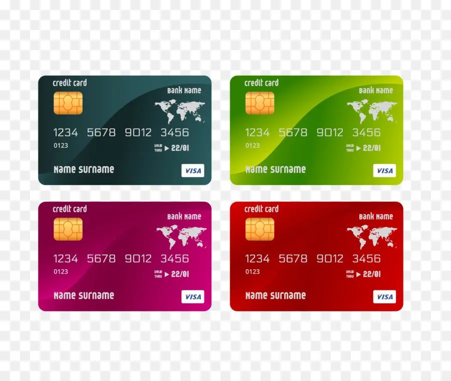 кредитная карта，карта банкоматов PNG