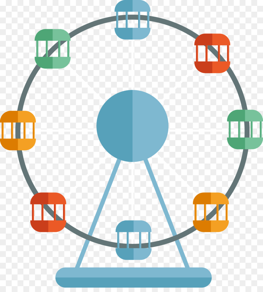 Колесо обозрения картинка для детей на прозрачном фоне