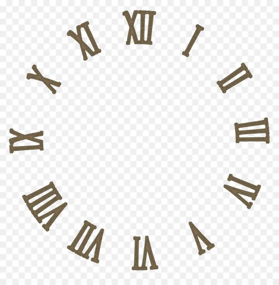часы，римские цифры PNG