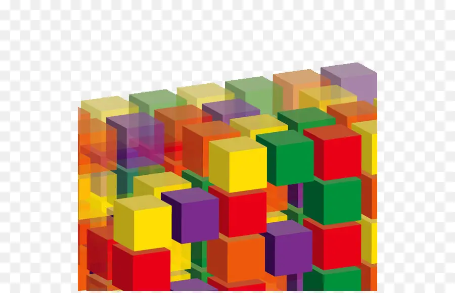 куб，цвет PNG