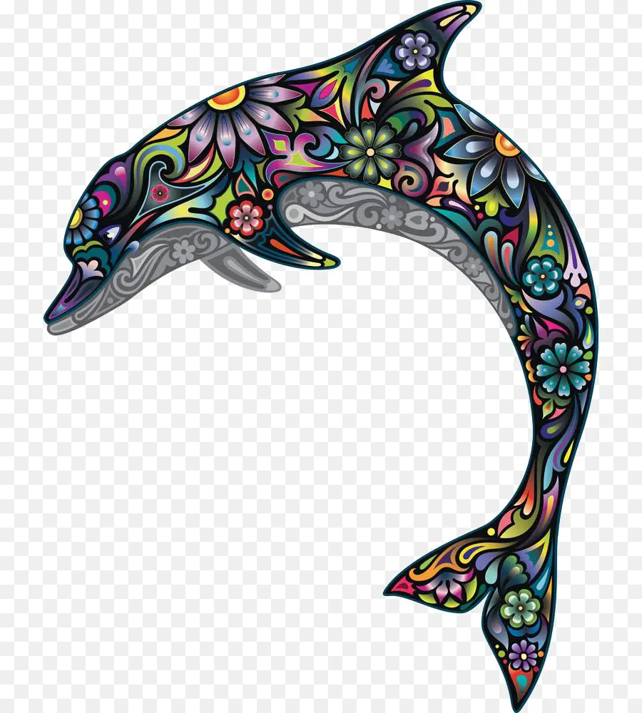 Дельфин，наклейка PNG
