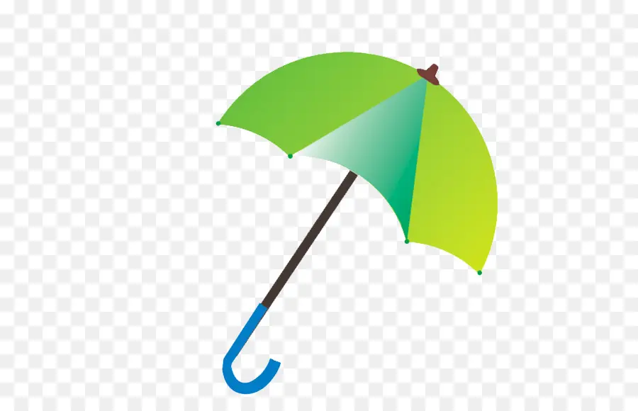 зонтик，зеленый PNG