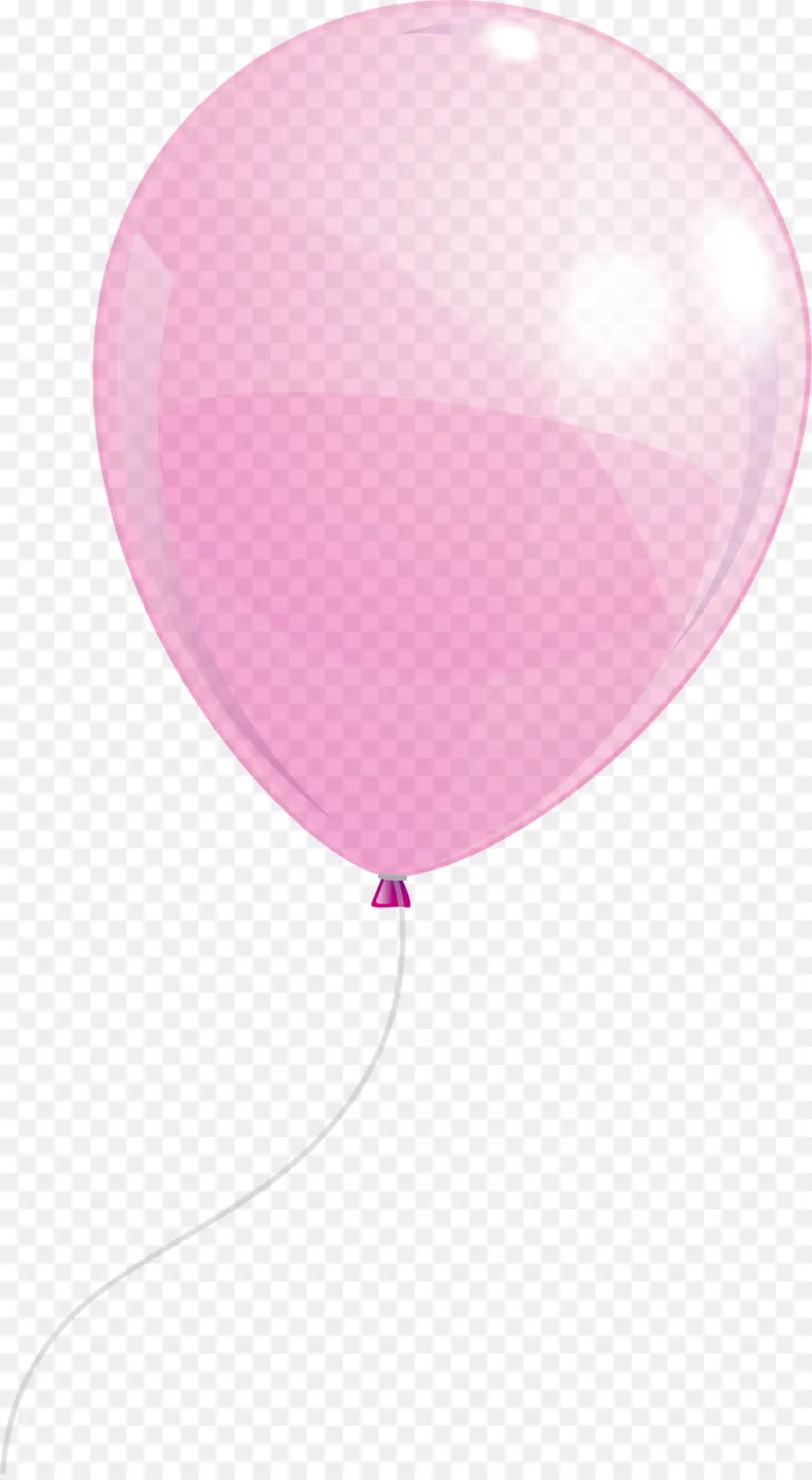 воздушный шар，розовый PNG