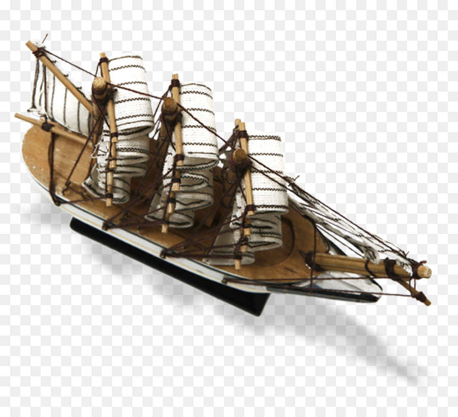деревянная модель корабля，парусное судно PNG