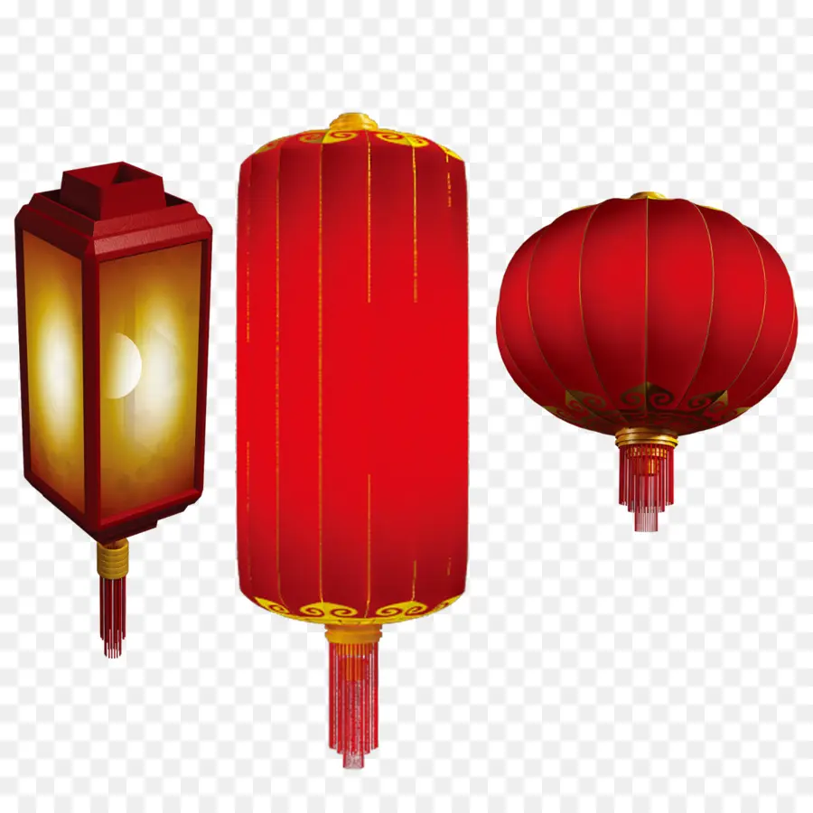фонарь，Китайский Новый год PNG