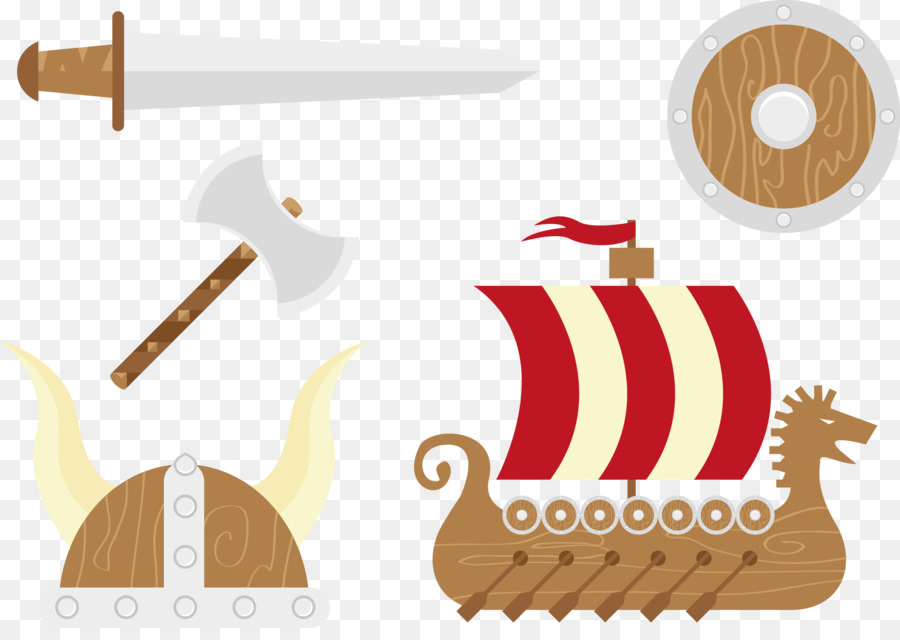 лодок драконов，корабли викингов PNG
