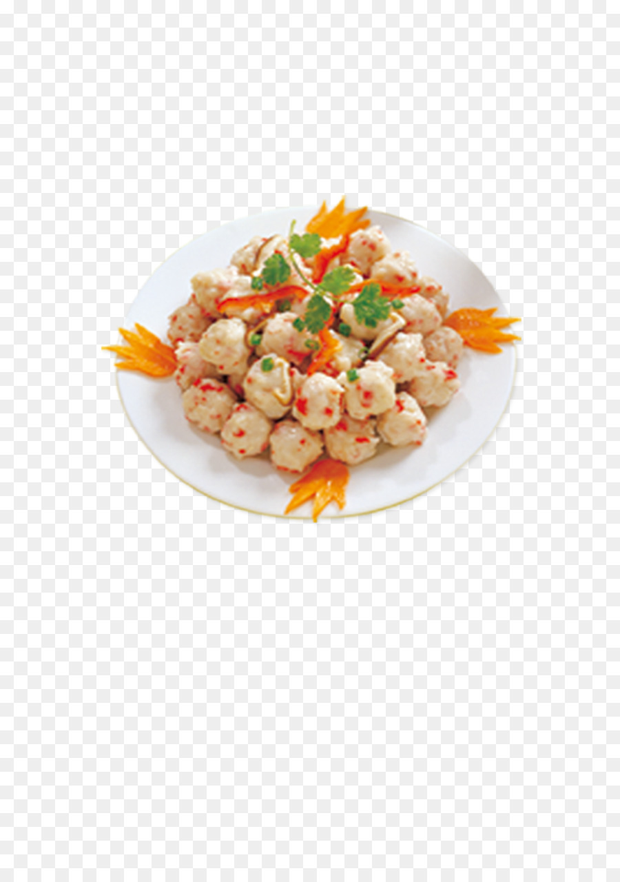 вегетарианская кухня，рыба шар PNG