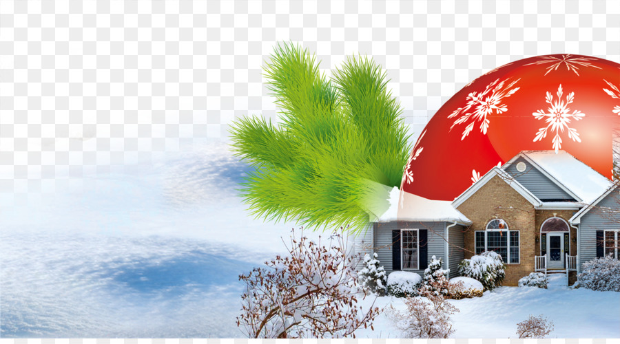 Рождественский снег дерево，Рождество PNG