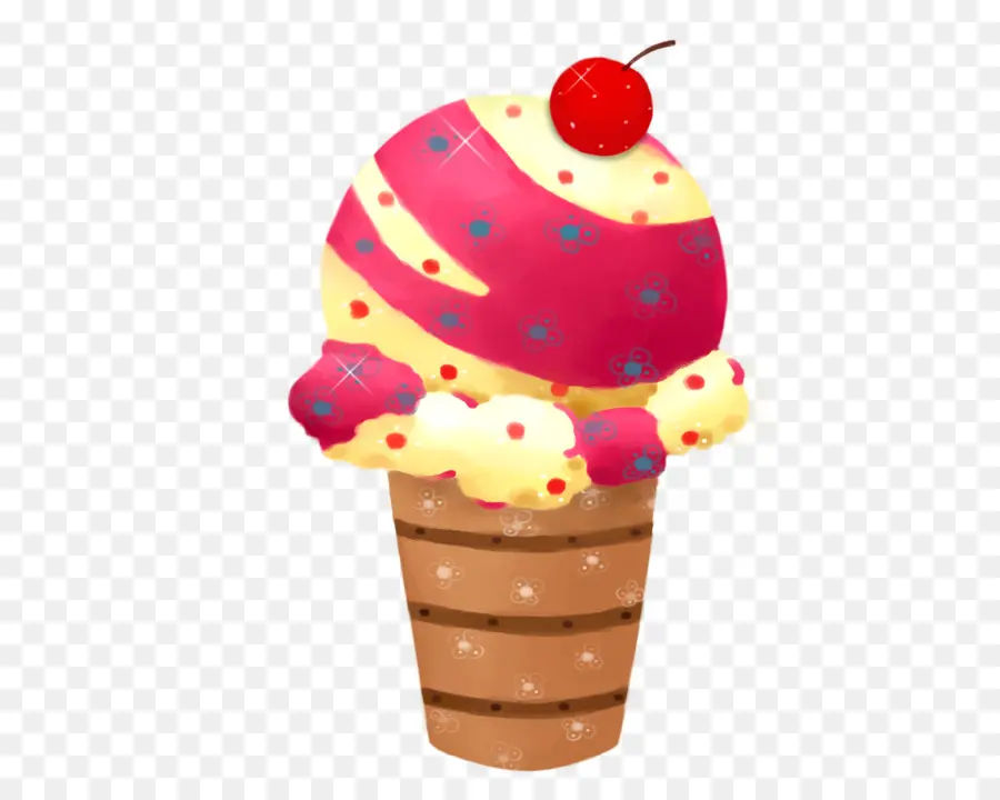 мороженое，мультфильм PNG
