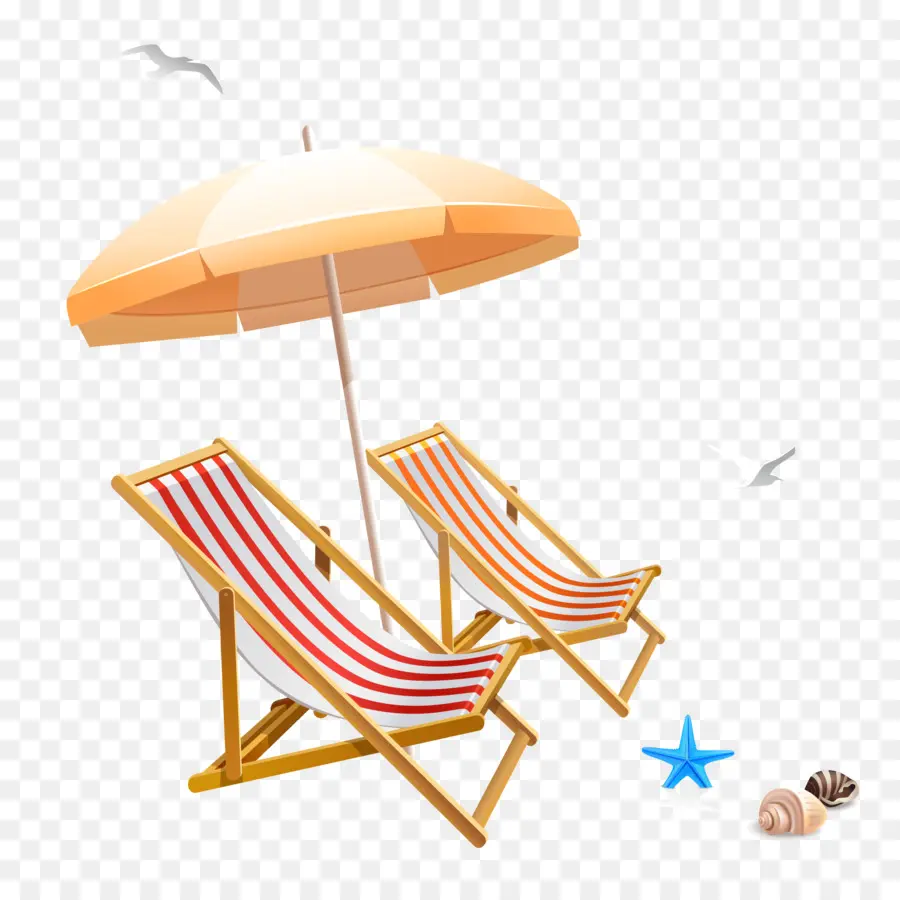 стул，пляж PNG