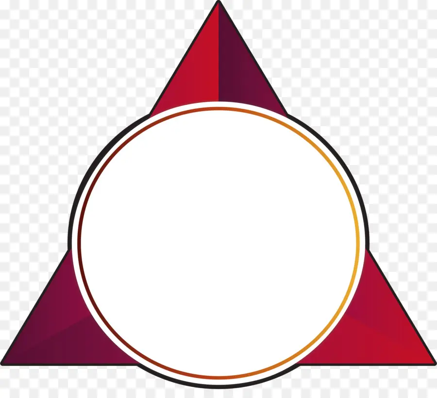 красный，треугольник PNG