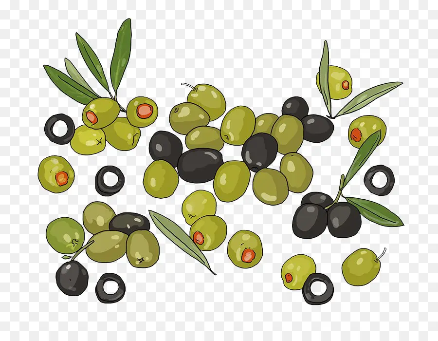 оливковое，вектор PNG