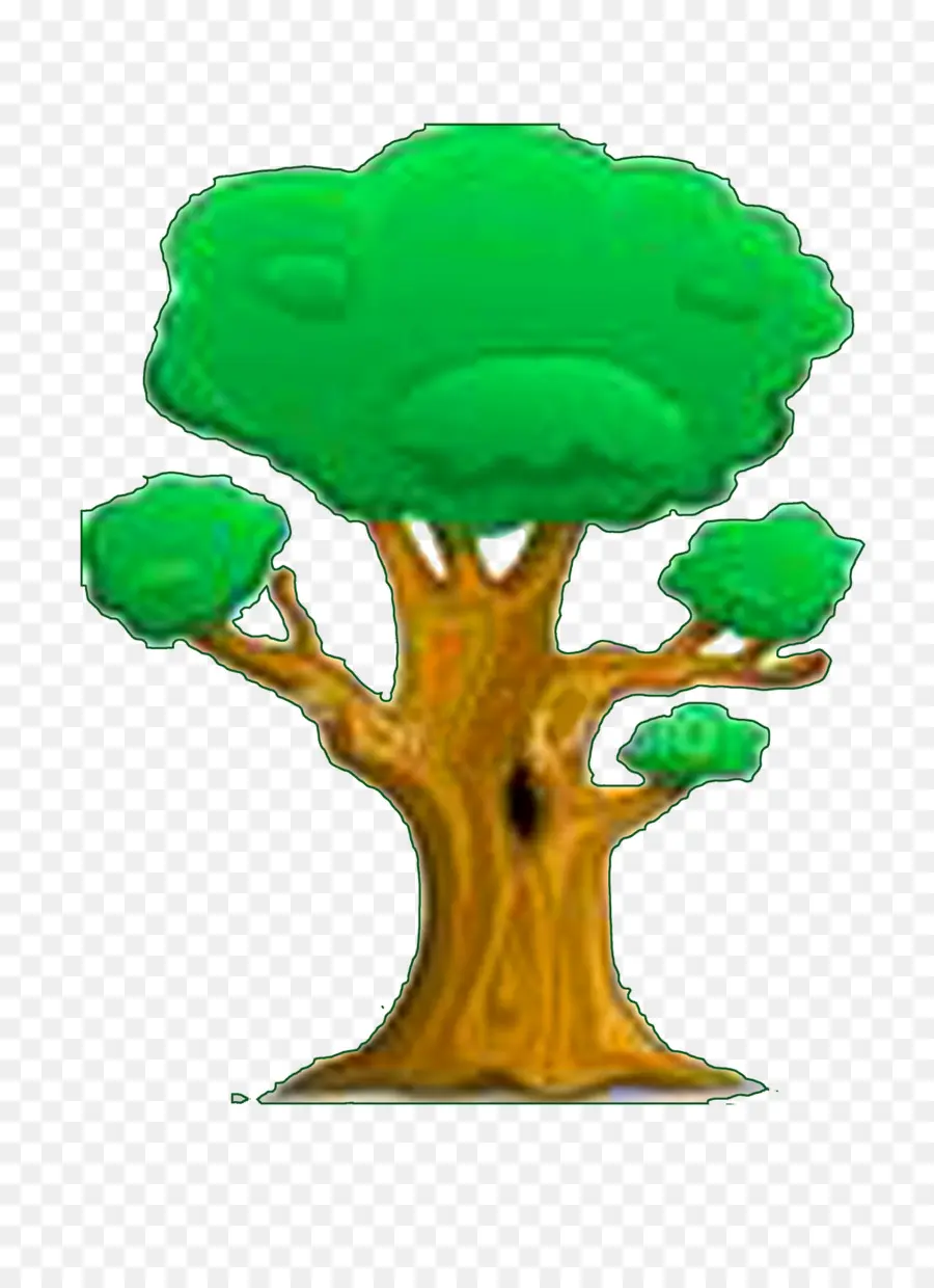 дерево，мультфильм PNG