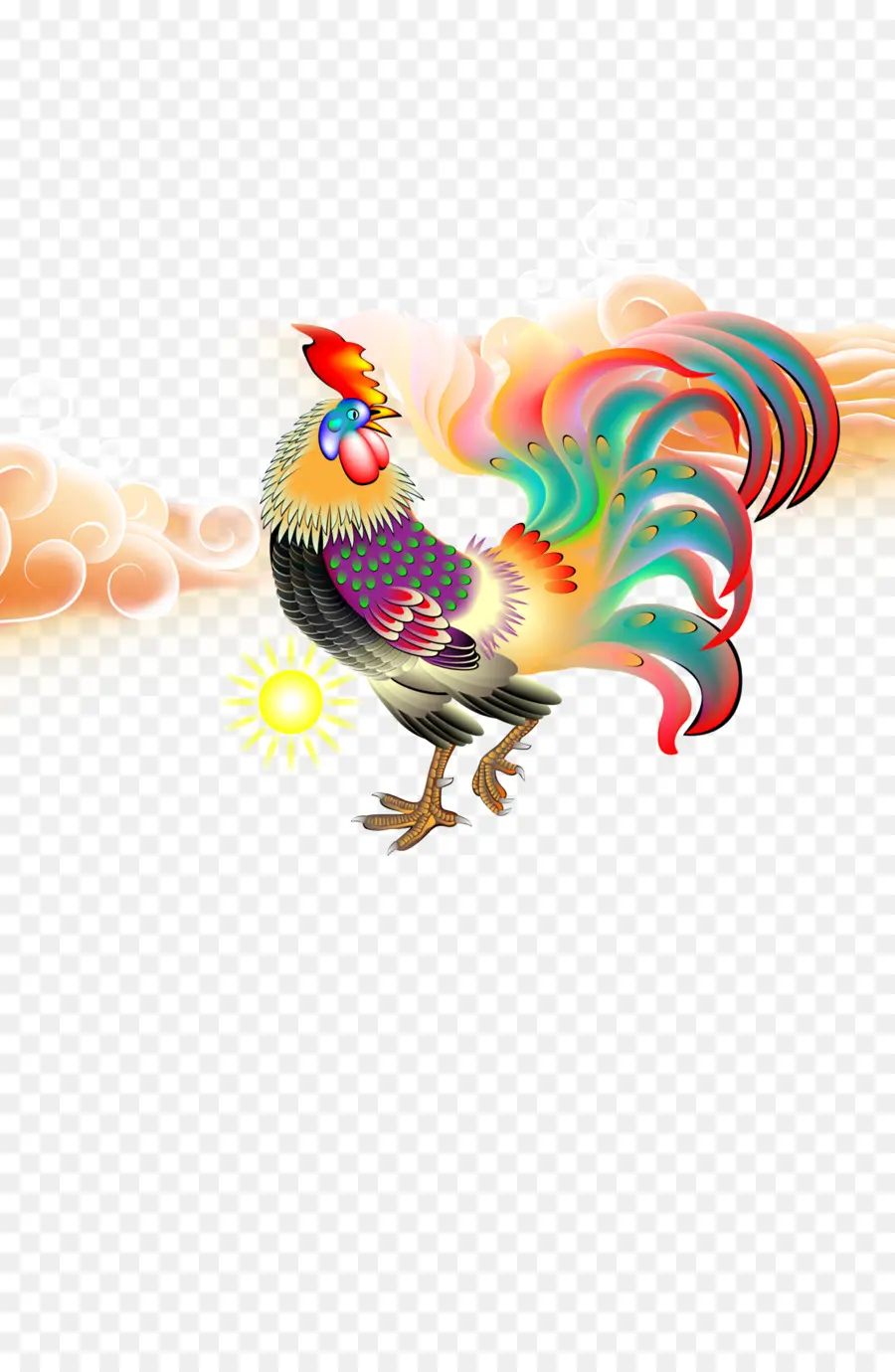 курица，китайский Зодиак PNG
