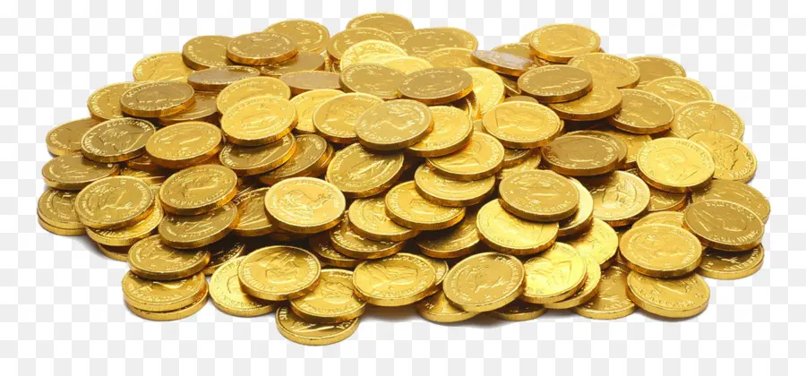 золотая монета，монета PNG