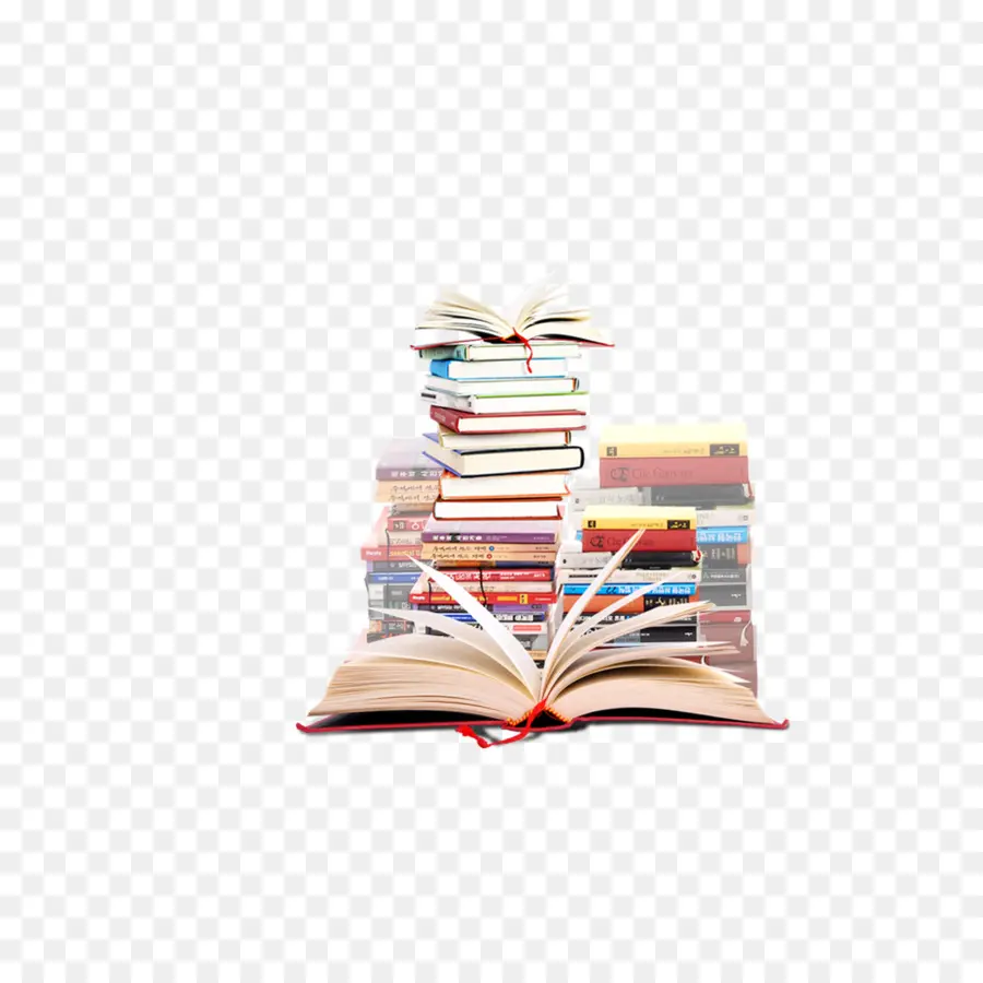 Стопка книг，Куча PNG