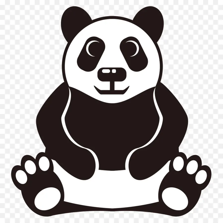 Giant Panda，мультфильм PNG