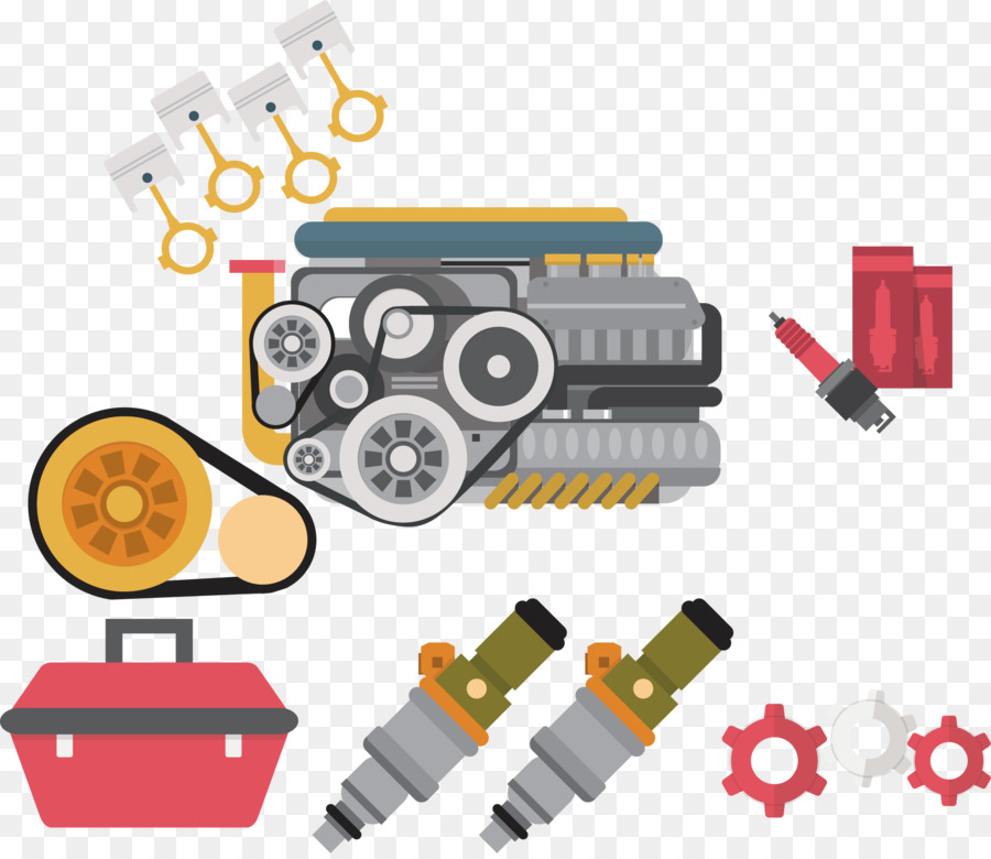 Векторное изображение автозапчастей