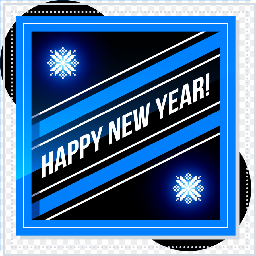 Новый год，Новогодняя открытка PNG