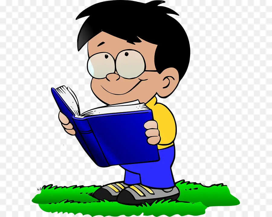 чтение，мальчик с книгой PNG