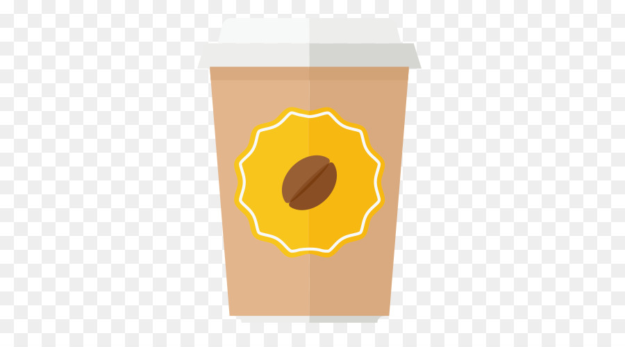 чашка кофе，желтый PNG