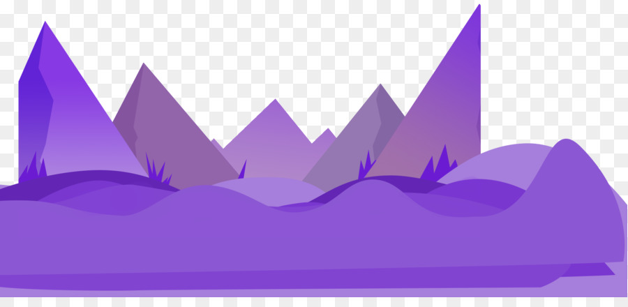 фиолетовый гора，фиолетовый PNG