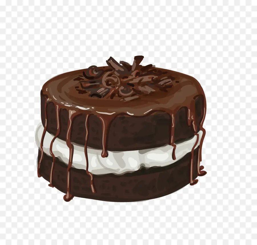 шоколадный трюфель，шоколадный торт PNG