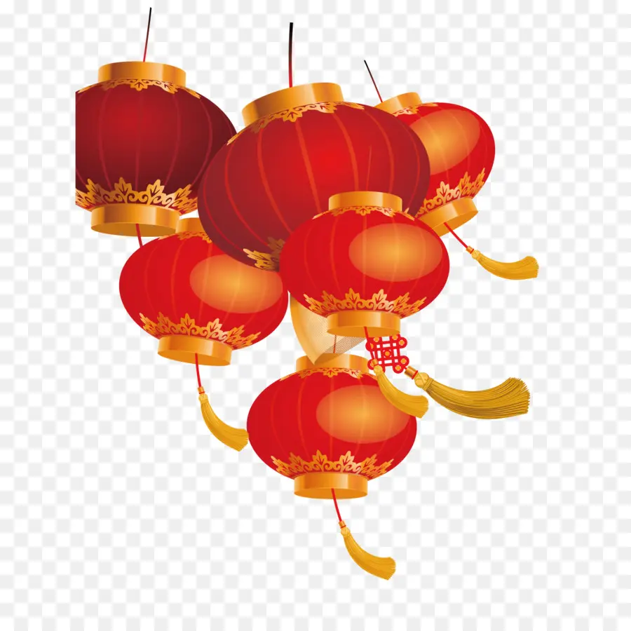 фонарь，Китайский Новый год PNG